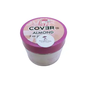 Fantasy Nails 2oz Almond Acrylic Cover Powder, Natural-Look Nail Design Supply for Professional Use, Nail Supplies