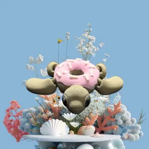 Donut Turtle keychain or fidget