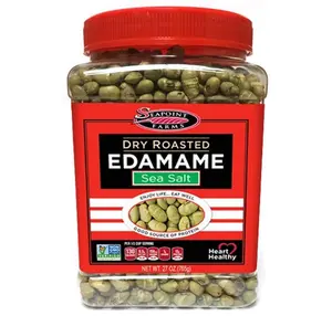 Seapoint Farms Dry Roasted Edamame, Sea Salt, Vegan, Gluten-Free, Kosher, and Non-GMO, Crunchy Snack for Healthy Snacking, 27oz. Jar