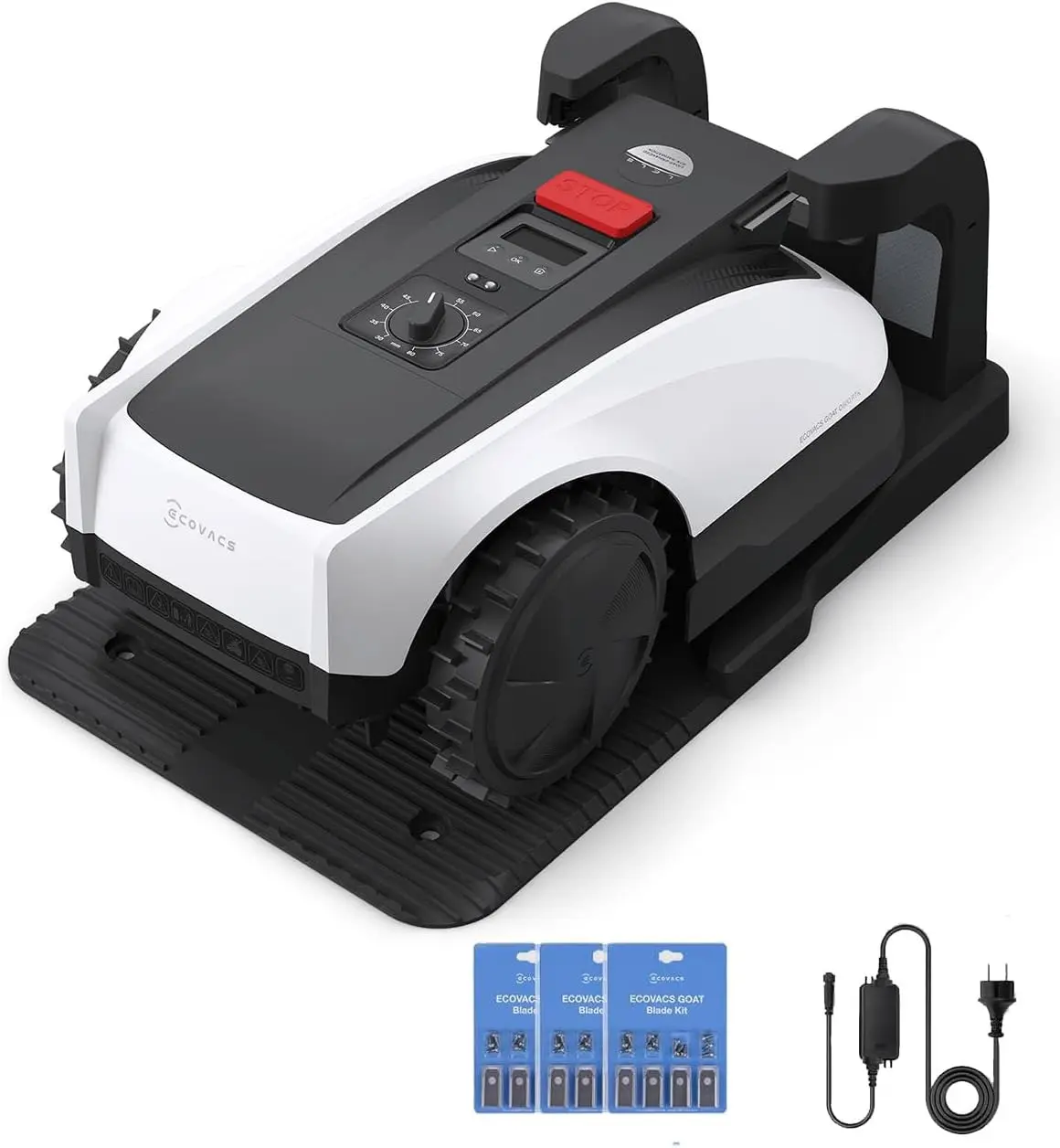 EWSG Goat O1000 RTK Care Kit Robotic Lawn Mower with RTK Precision Navigation, No Perimeter Wire, Smart App Control, Auto Mapping, Multi-Zone Management – Includes 36 Extra Blades