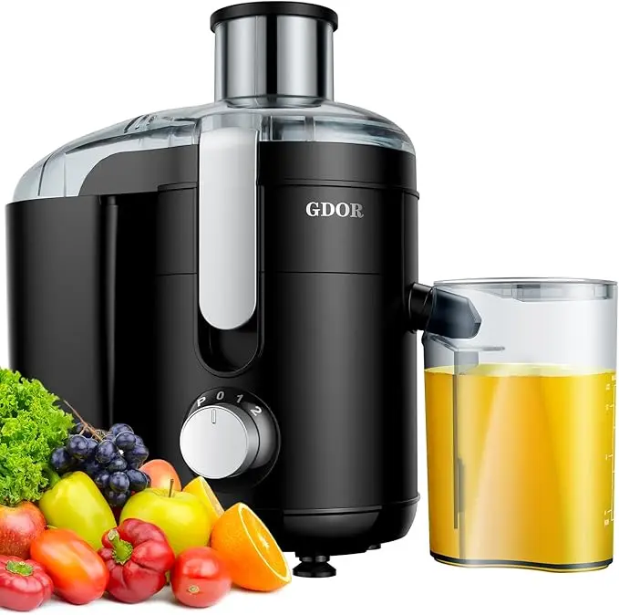 800W Juicer Machine 3 Speeds Centrifugal Extractor, Titanium Enhanced Cut Disc, 2.5" Feed Chute Juicer, Anti-Drip, Includes Cleaning Brush Blender Cup Blender Blade Blender Smoothie Maker tiktokshopbacktoschool