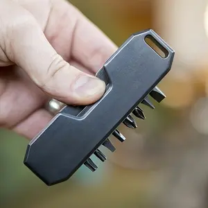 Portable Pocket Screwdriver Edc Tool Set, Fits in Your Pocket, Eight Replacement Heads, Compact and Lightweight, Ideal for On-The-Go Use
