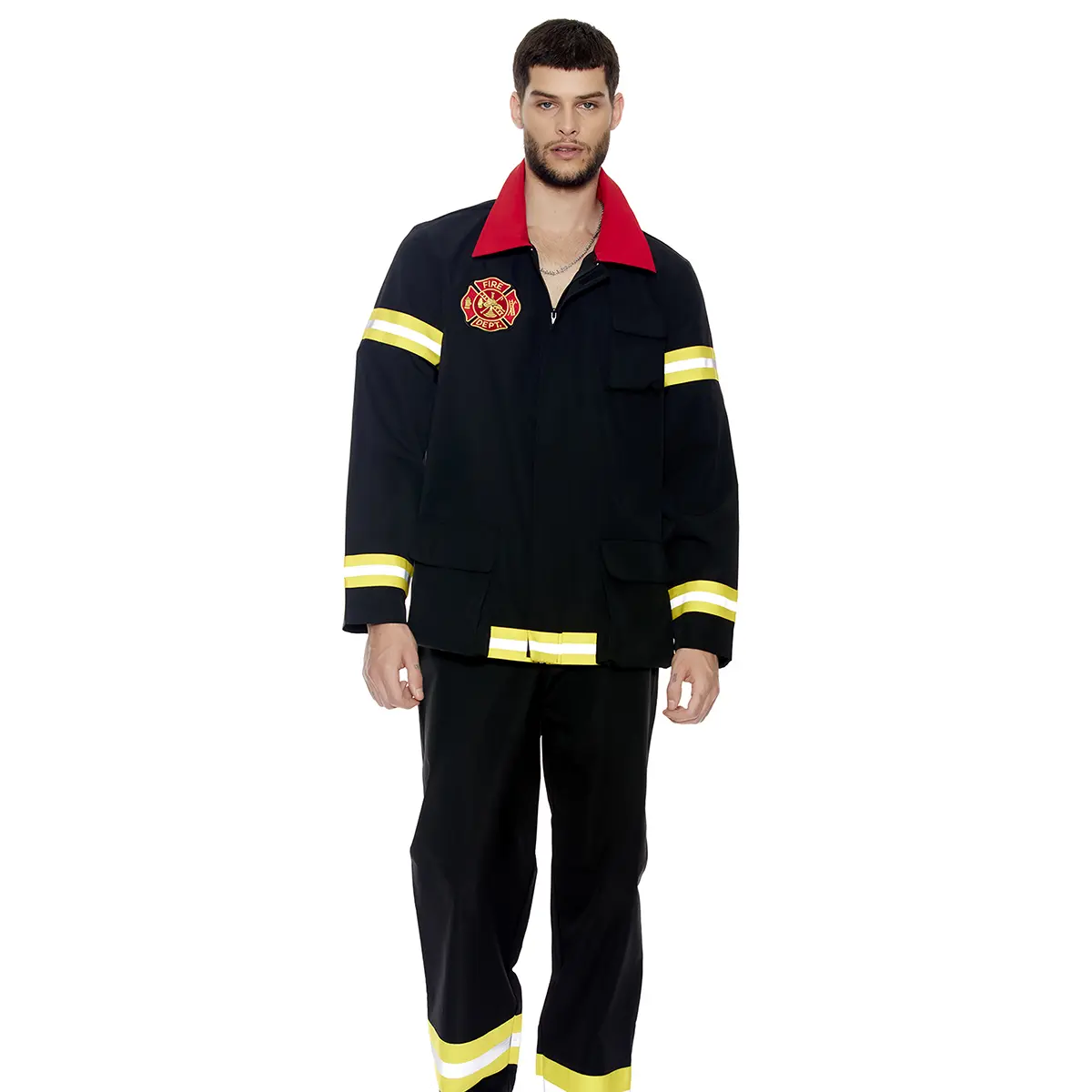 Forplay Women's Halloween Where's The Fire 2-Piece Men's Firefighter Costume