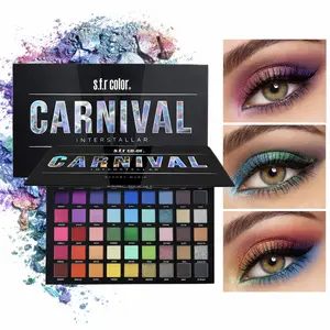 Multi-color eyeshadow palette, highly pigmented matte and shimmer combination, no fallout powder eyeshadow, easy blending, long-lasting makeup palette, holiday gift, Valentine’s Day gift, girls’ makeup set Cosmetic Cosmetic