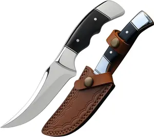 MazeDaze Multipurpose Fixed  Utility Tool - Ergonomic Camping & Bushcraft Gear for Hiking and Fruit Cutting, Safe Carry Sheath
