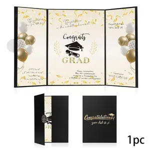 Graduation Party Decorations 2026 Black and Gold Graduation Guest Book Class of 2026 Graduation Announcements Sign in Book Signature Board Card Grad Decor Party Supplies Gradaution Stuff Accessories Graduation Gifts