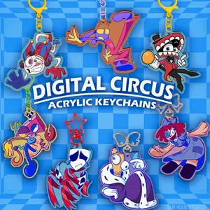 7 Ops The Amazing Digital Circus - Character Acrylic Keychains