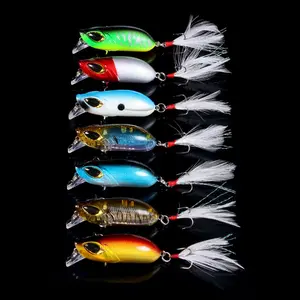 [W] 7pcs 2.17in 8g Rock Feather Double Hook Fishing Lures - Lure Kit