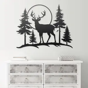 Deer Sunset Wall Decor