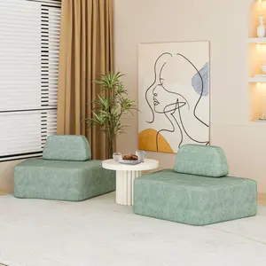 Daneey Curved Sofa Oversized Curved Sectional Couch boneless Modular Sectional Sofa nugget Couches for Living Room with 1 Pillows for Living Room modern  viral sofa