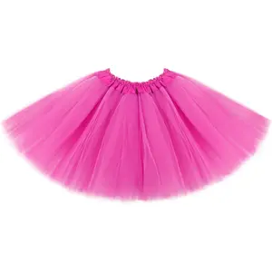 Tutus for Girls 3 Layered Tulle Tutu Skirts for 4-12 Year, Birthday Dance Halloween Cosplay Party SuppliesGift.