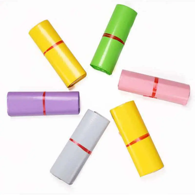Multi-Color Roll Poly Mailers Waterproof Self Seal Shipping Bags