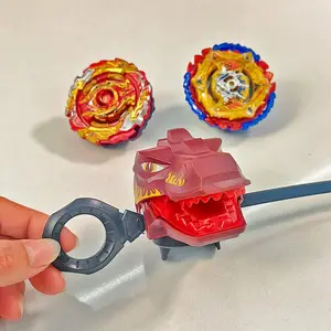 Spinning Top Toy Set, 2 Counts Spinning Top with Launcher, Novelty Toy for Kids, Birthday and Holiday Gift Selection