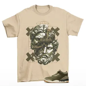 Beta Jd 3 Family Affair Medium Olive Matching Sneaker Tee Shirt Tan