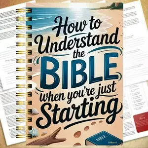 Bible Study Plan Guide, 52 Week Cycle, Includes Registration, Reading, Prayer, Exploring Bible Power, Spiral Bound Planner, Bible Journal, Size 13.97x21.08 Cm