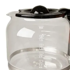 Haden Heritage 12 Cup Programmable Retro Coffee Maker Machine, Black/Copper