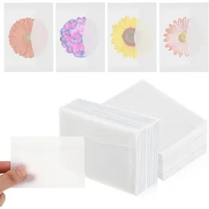50 PCS Glassine Envelopes, 2.75x3.94inches Glassine Bags Vellum Sealing Paper Envelopes for Small Coin Collection Vegetable Seeds Lottery Storage Stamp Cards Home Office Campus Wedding Gift