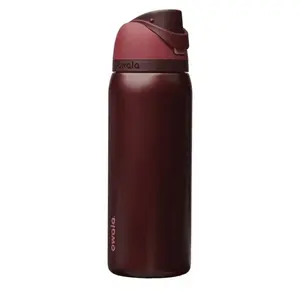 Owala FreeSip Black Cherry 32oz Insulated Stainless Steel Water Bottle – Leakproof Cold Water Tumbler with Built-In Straw for Gym, School & Travel