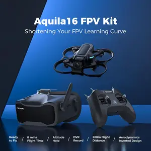 BETAFPV Aquila16 FPV Kit with LiteRadio 2 SE Transmitter VR03 Goggles DVR Recording 3 Flight Modes 1S RTF for FPV Beginners Indoor Outdoor ELRS V3
