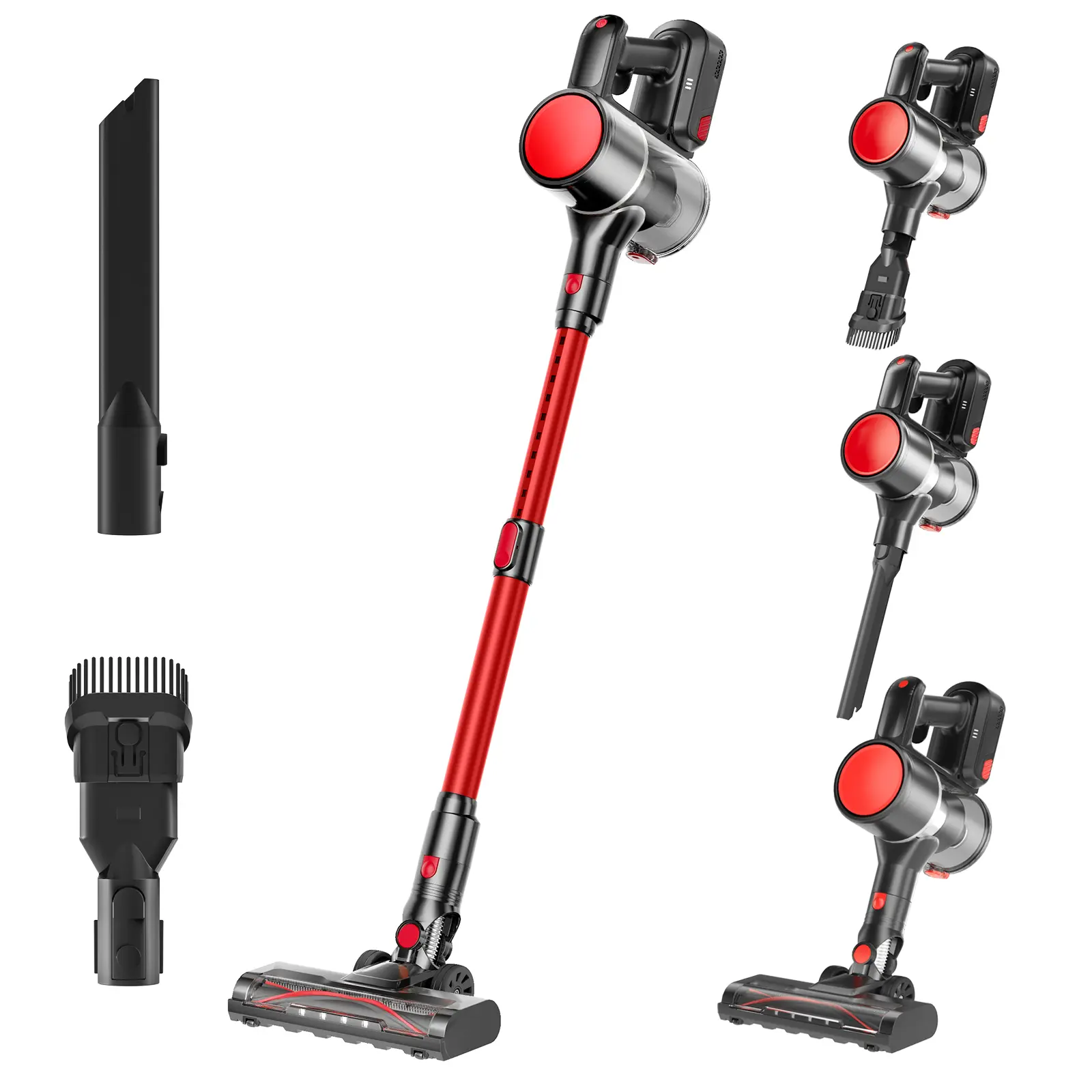 30KPA Cordless Stick Vacuum – 7 Stage Filtration, Self Standing – Lightweight Upright Vacuum for Pet Hair & Hard Floors