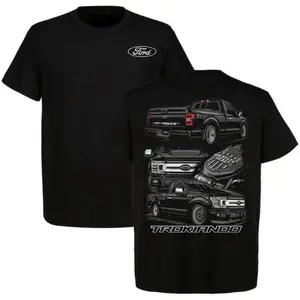 Trek Gear Lab  T-Shirt  Ridge Pulse Gear-[Graphic T-shirt] Ford F-150 Trokiando T-Shirt, Custom Pickup Truck Graphic Tee for Men and Women, Vintage Gift for Ford Lovers Funny T-Shirt, Retro Graphic Tee for Men Women, Casual Pure Cotton Top, Car Enthusiast