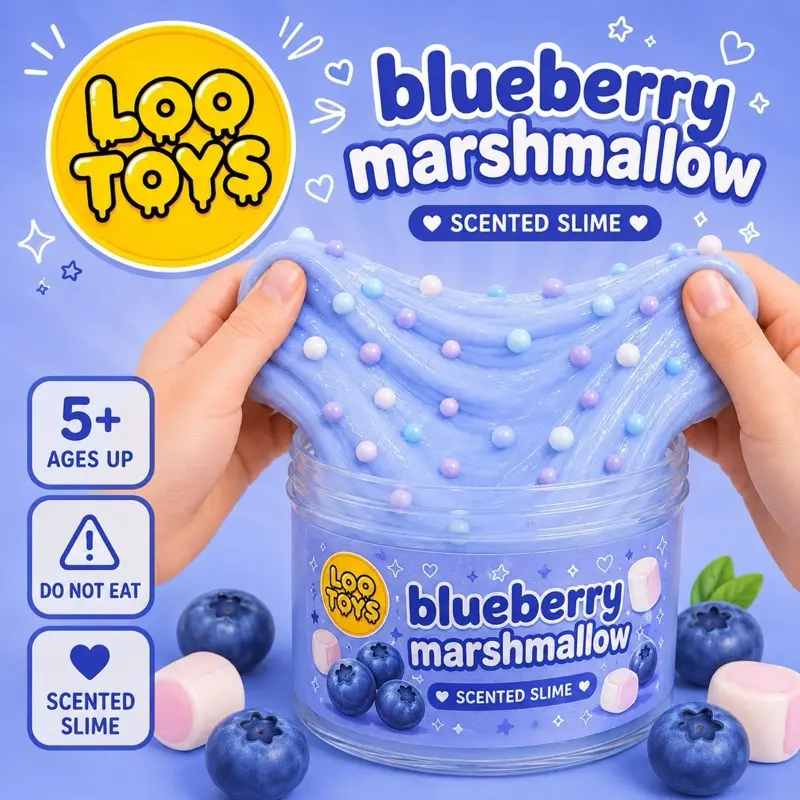 Loo Goo Thick Blueberry Marshmallow Slime