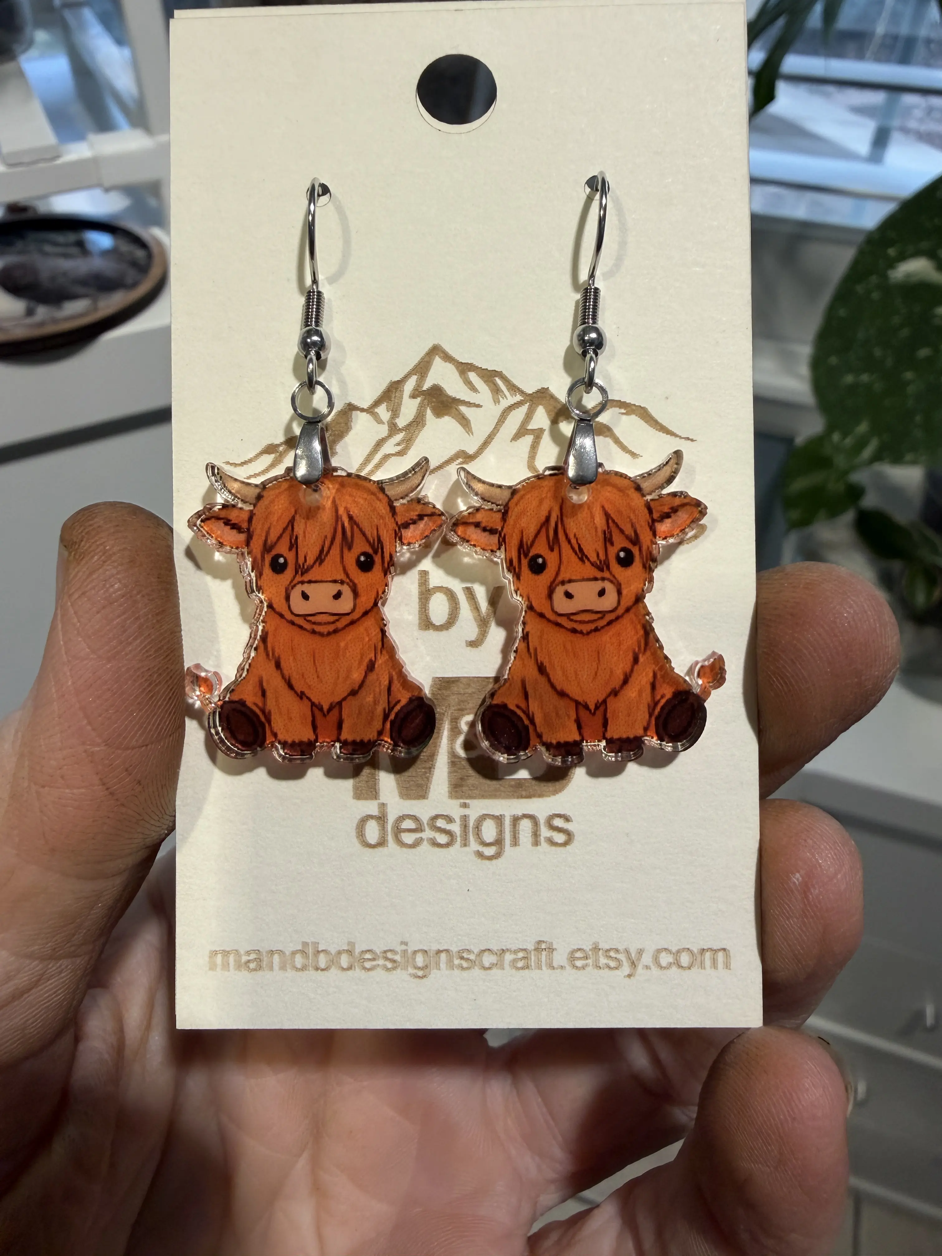 Highland Cow Earrings