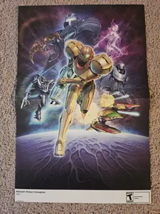 Metroid Prime 3: Corruption 15.5''x11.5'' Double Sided Poster Samus Aran Decor Ornaments