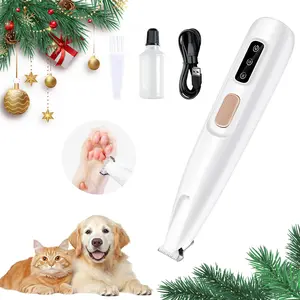 Rechargeable Pet Hair Trimmer Kit | Cordless  Paw Trimmer with LED Light- Low Noise Easy Quiet Grooming for Paws & Fur