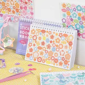 50 Sheets/book Sticker Pack, High-Quality Paper Material, Starry Sky Series, Cloud Heart Multi-Theme Decorative Decal Stickers for Journals, Scrapbooking & Bottles, Adhesive Stickers