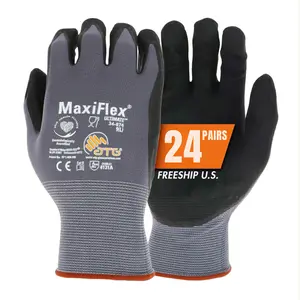 24 Pares MaxiFlex PIP Guantes Para Trabajo - Maxi Flex Work Gloves For Men