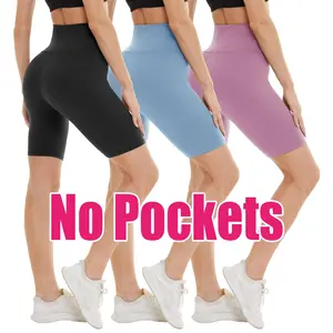 SHOWITTY 3 Pack Biker Shorts for Women(Reg & Plus Size) - 5"/8" High Waist Tummy Control Shorts for Workout