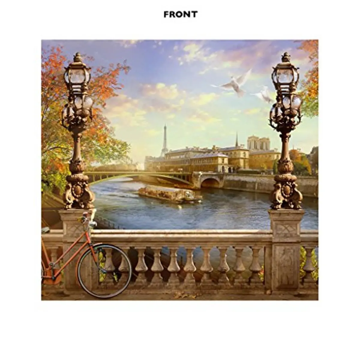 Advanced Graphics 2683 Paris Wall Decal, 88x84 in. Heavy-Duty Corrugated Cardboard Backdrop with Attached Easel, Home Decor Sticker