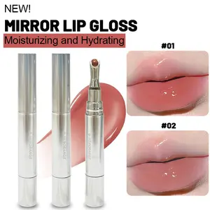 Natural Glossy Finish Lip Glaze Stick, 1pc Medi Size Moisturizing Lip Gloss, Plumping Lip Sticks for Women & Girls, Lip Makeup Supplies | Tinted Lip Gloss - Glossy Lipstick Lip Tint Makeup Blend Radiant Cosmetic