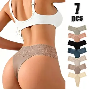 Period Underwear 14 Pack: Seamless Panties & Lace Thongs | Low Rise Cheeky No Show