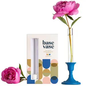 Base Vase 3-Pack - The Bud Vase That Fits in Taper Candle Holders | Create Floral Arrangements for Tablescapes, Centerpieces, Weddings and Home Decor