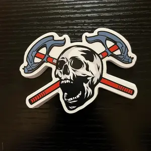 Electrician Skull Sticker, LINEMAN Hard Hat Sticker, Blue Collar Stickers, Gift for Electrician, Decals for Hard Hat- Toolboxes- Helmet.