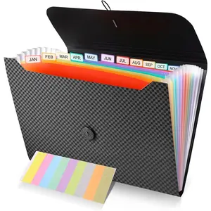 File Organizer, 13-Pocket Expanding Folder +Accordian Folder | Great for Home, Office, Travel & Classroom