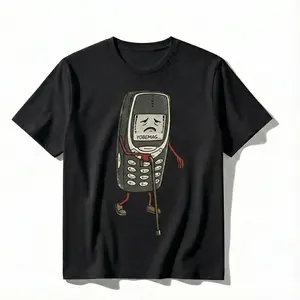 Meme T-Shirt | Funny 2026 Error Retro Phone Graphic Tee | Sarcastic Humorous Streetwear for Men & Women | Classic Tech Nostalgia Short Sleeve Cotton Top | Unique Gift for Geeks & Gamers