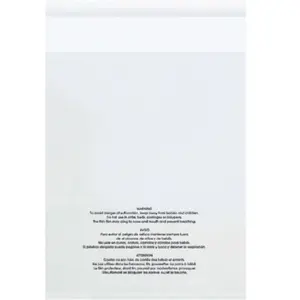 212 MAIN Resealable Poly Bags - Hazard Alert Multilingual Print, 12x16 in, 1.5 Mil Peel Seal, Case of 1000 for Dog & Cat Pet Feeding Supplies (Resealable Product Bags)