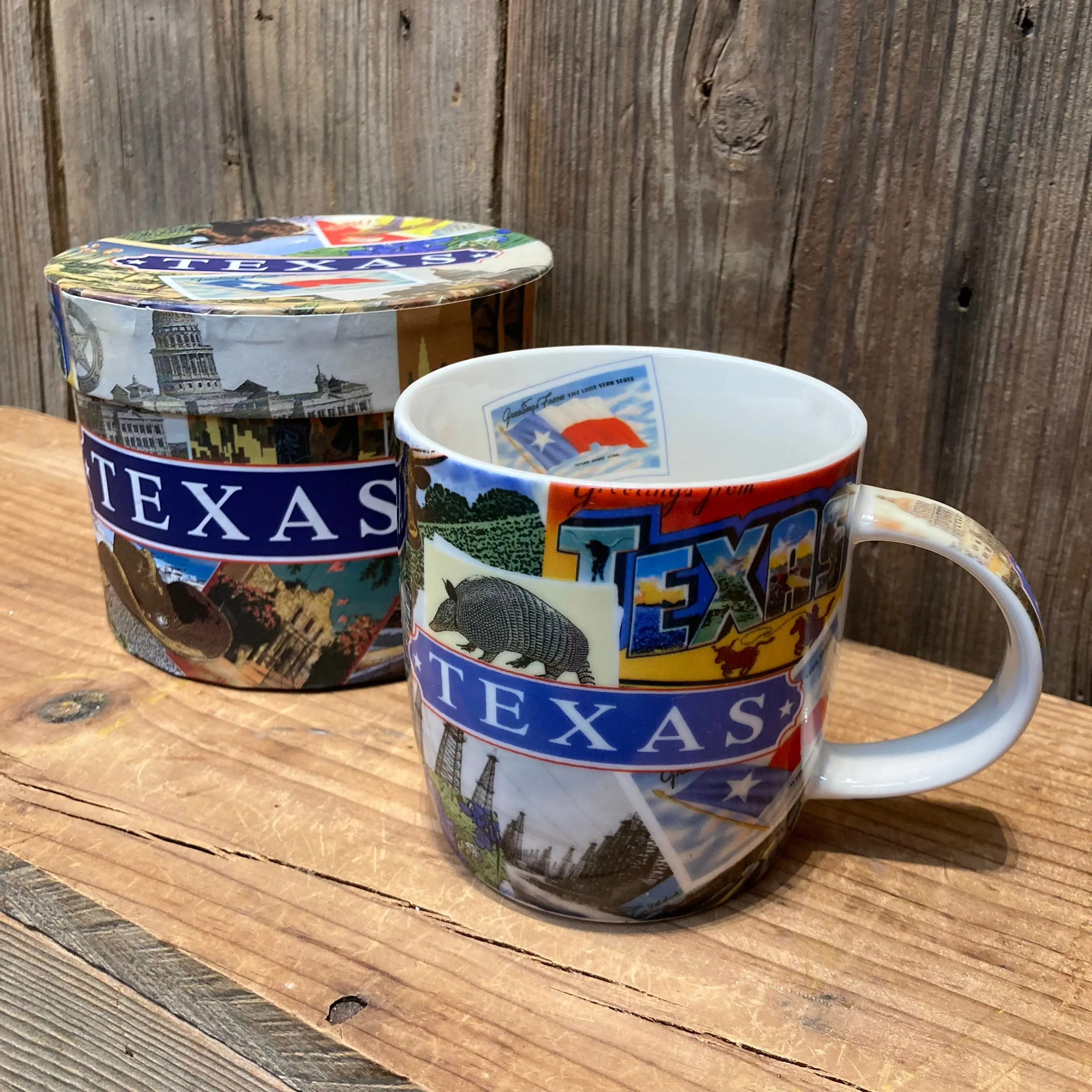 Texas Postcard Mug | Texas Souvenir Coffee Mug (13 oz)