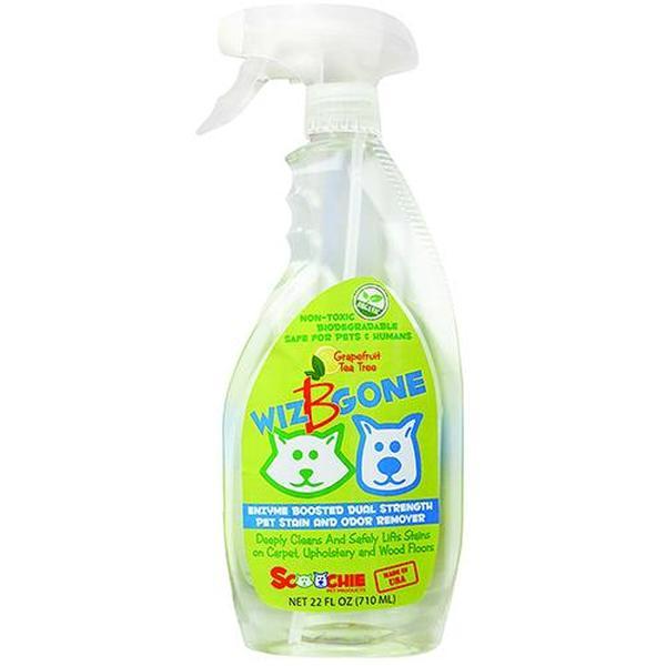 Schoochie Pet 100 Wiz B Gone Stain and Odor Remover For Carpet and Upholstery- 22 oz.