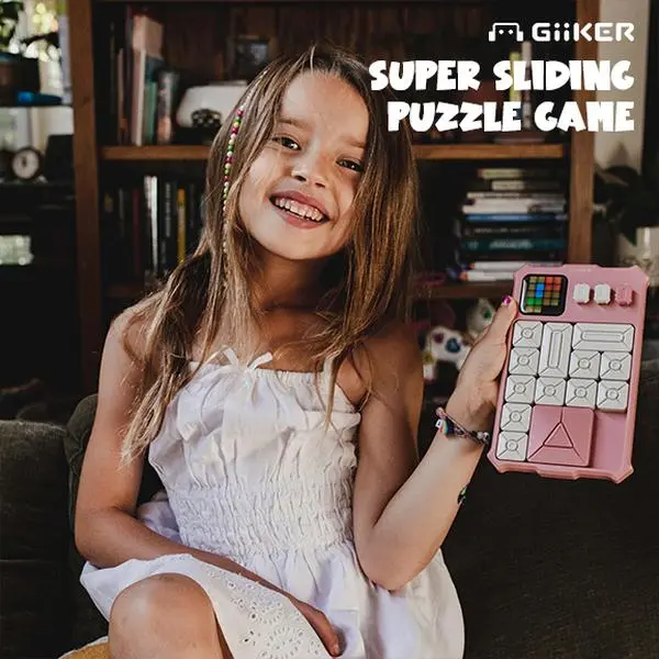 [Summer Sale] GiiKER Screen-Free Sliding Puzzle Game for Kids & Adults | Stress Relief | Brain Teaser | Boost Logic & Focus  | Travel-Friendly Toy  | Birthday and Holiday Gift