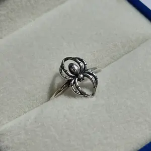 Halloween Spider Ring - 925 Sterling Silver Creepy Cute Jewelry