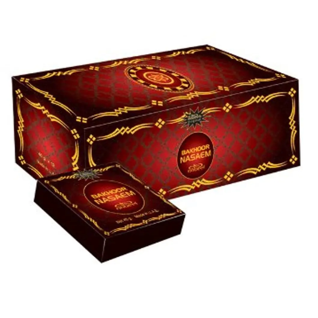 Nabeel Woody Floral Scent Long-Lasting Oudh Nasaem Incense Bukhoor Pack - 6-Pc Set, 40g Each Home Fragrance