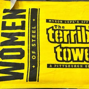 Terrible Towel - Women of Steel Pittsburgh Edition - Vibrant Yellow Design for Fans