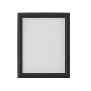360 Stand Beemak Plastics WF-1117B 11x17 in Black Aluminum Rectangular Snap Photo Frame, 360-Degree Wall Mount, Horizontal/Vertical Print Display for Home Decor, Home Supplies, Rectangular Frame