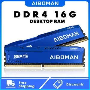 AIBOMAN DDR4 Desktop RAM Module - 8GB/16GB 3200MHz PC4-25600 DIMM with Heat Spreader for Intel/AMD PC Upgrade