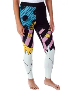 The Nightmare Before Christmas Women's I Am Sally Rag Doll Costume Tights Leggings (MD)