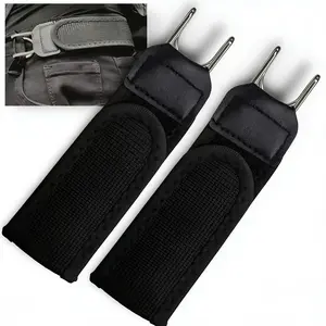 Outdoor Casual Elastic Waist Belt, Magic Tape Single Side Iron Buckle, Quick On-Off No Chafe, Adjustable Stretchy Fit